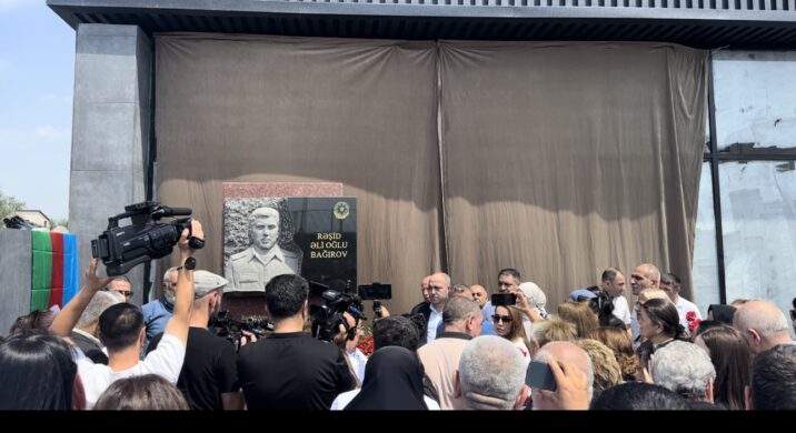 Xətaidə şəhid  Rəşid Bağırovun  büstü qoyuldu