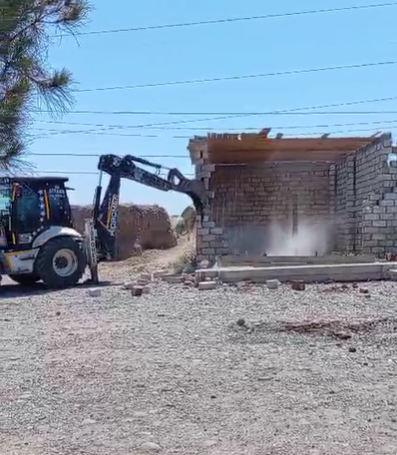 Füzulidə qanunsuz tikililər söküldü – FOTO/VİDEO