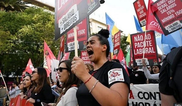 Portuqaliyada kütləvi etirazlar başladı: Minlərlə insan.