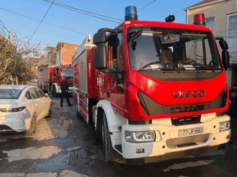 Yasamalda ev yanır