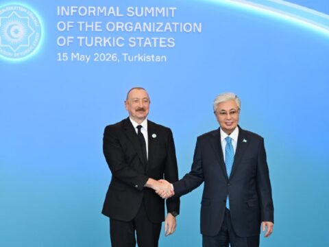 İlham Əliyev TDT-nin qeyri-rəsmi Zirvə görüşündə çıxış etdi – Foto
