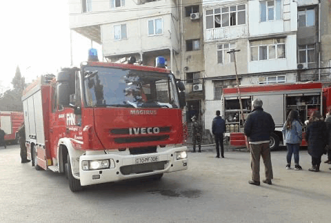 Zığda yaşayış binasında yanğın söndürüldü