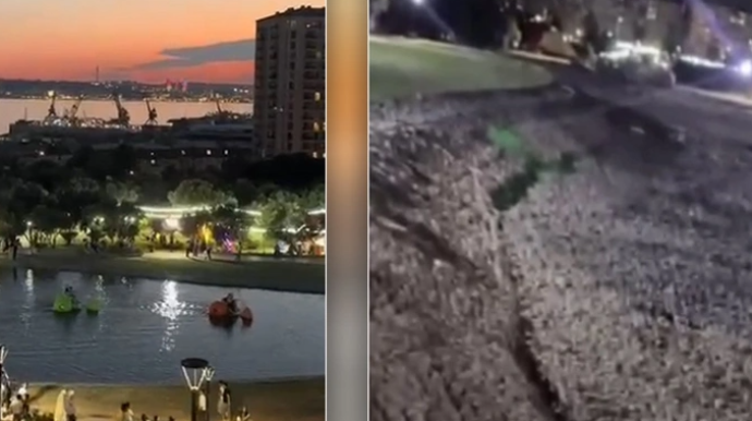 Gənclik Parkındakı gölə atılan iftira