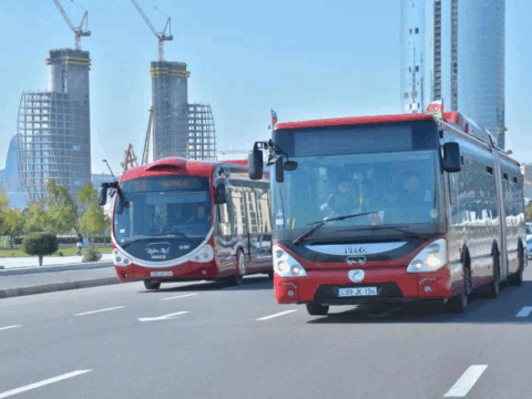 Bakıda bu avtobusların hərəkət istiqaməti dəyişdirildi