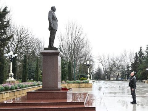 İlham Əliyev Şamaxıda səfərdədir… – Foto