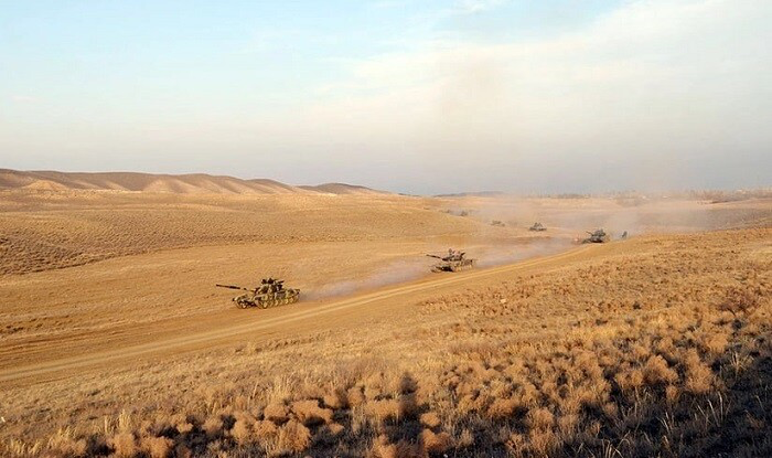 Hərbi hissədə təlim keçirildi – Foto