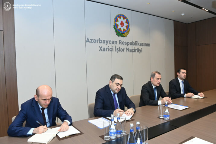 Ceyhun Bayramov Mixail Şvıdkoyla əməkdaşlıq məsələləri və regional vəziyyəti müzakirə edib