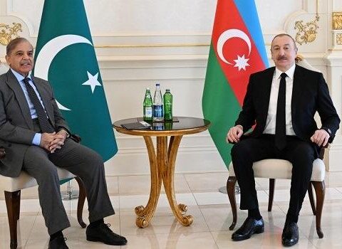 İlham Əliyev Çində Şahbaz Şəriflə görüşdü