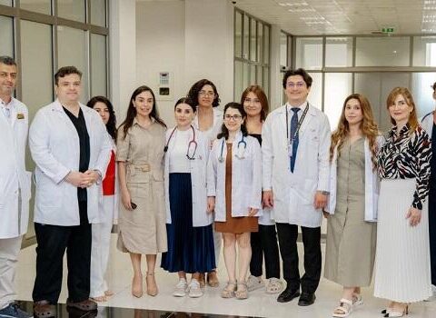 Leyla Əliyeva “Məlhəm Hospital”ında – Foto
