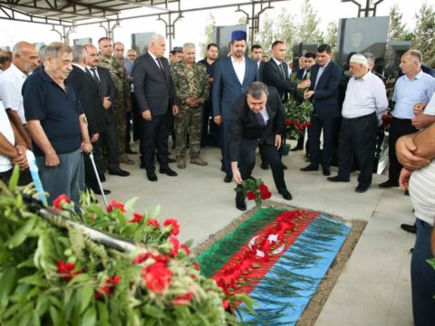 Şəhid qazinin üç mərasimi keçirildi
