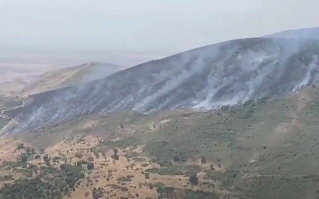 Hadrut qəsəbəsi istiqamətində yanğın davam edir