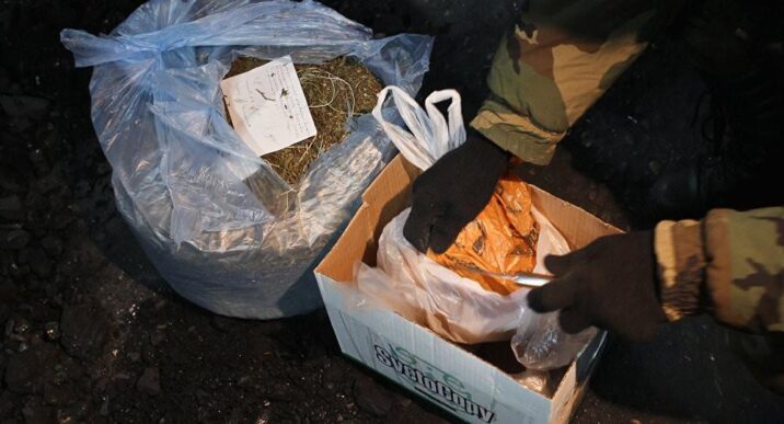 Kahı yükünün içərisindən külli miqdarda marixuana çıxdı