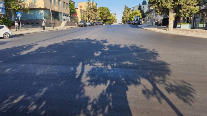 Yasamalda genişmiqyaslı asfaltlanma işləri aparıldı – FOTO
