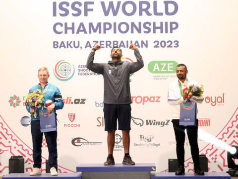 Yunanıstanlı idmançı Bakıdakı dünya çempionatında qızıl medal qazandı