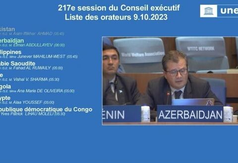 UNESCO İcra Şurasının 217-ci sessiyasında Azərbaycanın bəyanatı səsləndirilib