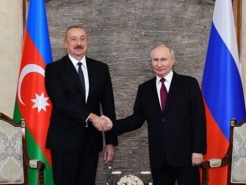 Bişkekdə İlham Əliyevin Vladimir Putin ilə görüşü olub -YENİLƏNİB + FOTO/VİDEO
