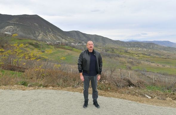 Prezident İlham Əliyev Xocalı rayonunun Naxçıvanlı kəndində olub