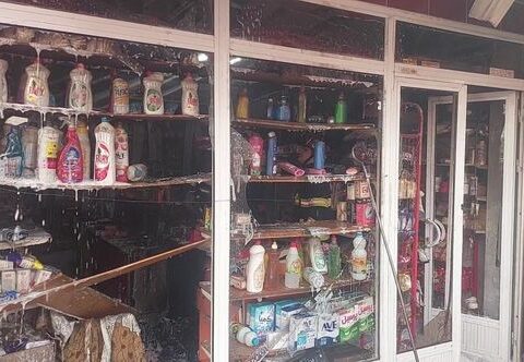 Gəncədə mağaza yandıb – FOTO