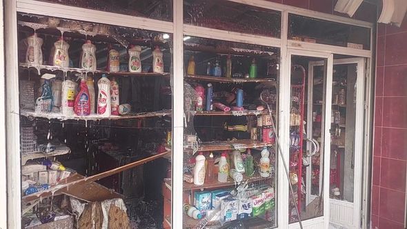 Gəncədə mağaza yandıb – FOTO