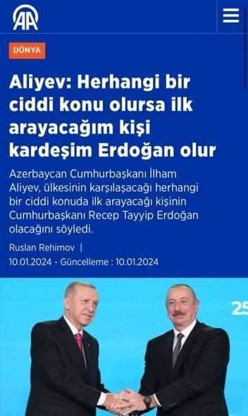 İlham Əliyevin yerli televiziya kanallarına müsahibəsi Türkiyə mediasında geniş işıqlandırılıb