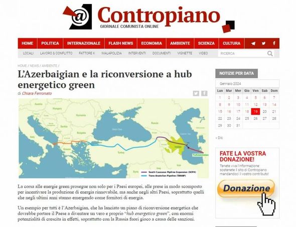İtaliya saytları Azərbaycanın COP29-a ev sahibliyi etməsindən yazıb İtaliya saytları Azərbaycanın COP29-a ev sahibliyi etməsindən yazıb
