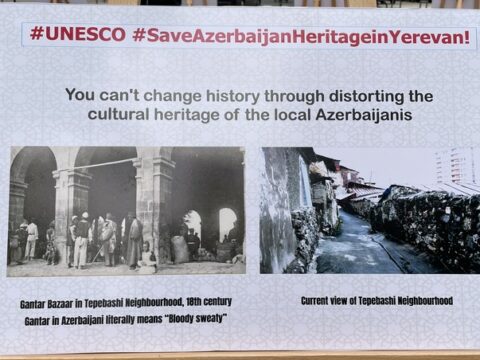 Parisdə Qərbi Azərbaycanın mədəni irsinin dağıdılmasına həsr olunan sərgi-aksiya keçirilib