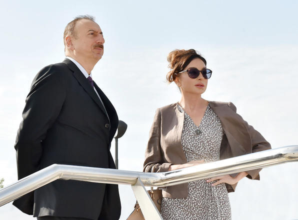 Prezident və xanımı Ağcabədidə- Foto